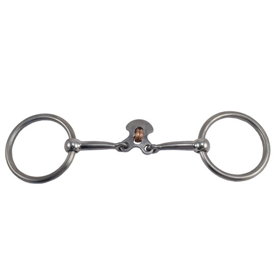 Tom Balding Loose Ring with Double Cross Mouthpiece Bit #398 Tom Balding Loose Ring with Double Cross Mouthpiece Bit #398