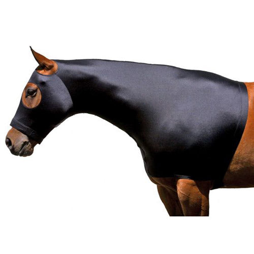 Sleazy Sleepwear Black Pull On Lycra Hood for Horses