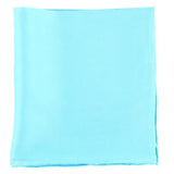M & F 35"X35" 100% Silk Wild Rag in Solid Turquoise