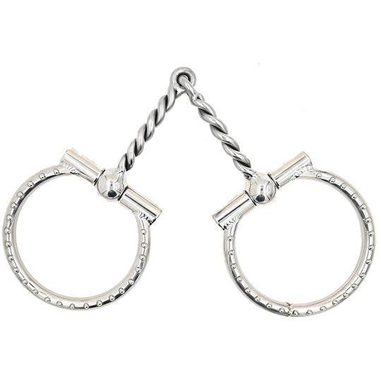 Tom Balding Ballhinge D-Ring Snaffle Bit with Medium Twist Mouth