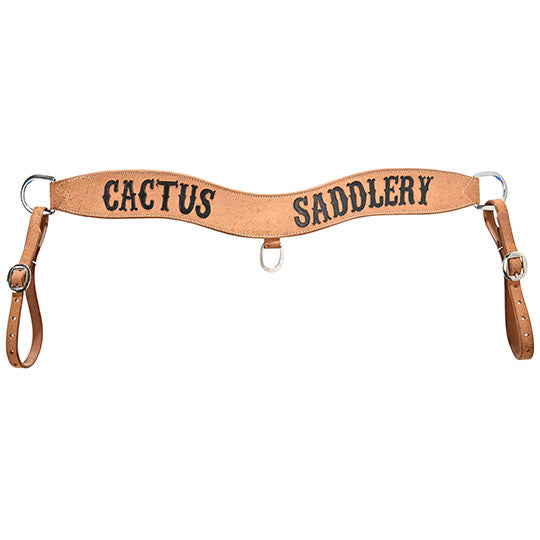 Cactus Saddlery 3" Roughout Tripping Breast Collar with Black Logo