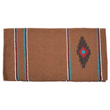 Diamond R Single Weave Tan Navajo Saddle Blanket