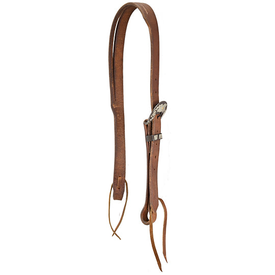 Cowperson Tack 1" Slit Ear Headstall with Floral Buckle