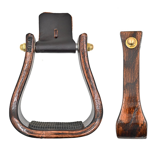 Nettles 2" Triple Finish Barrel Stirrups with Gripper