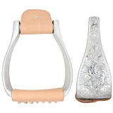 Intrepid International Aluminum Engraved Roping Stirrups