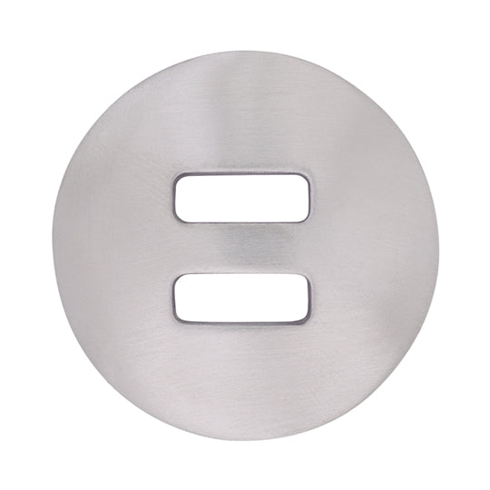 Partrade Plain Stainless Steel Brushed Slot Concho