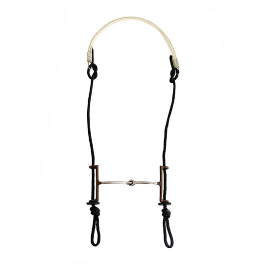 Partrade Sliding Gag Headstall Square Snaffle Bit