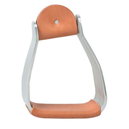 Weaver Leather Sloped Leather Covered Aluminum Stirrups - Thumbnail 4
