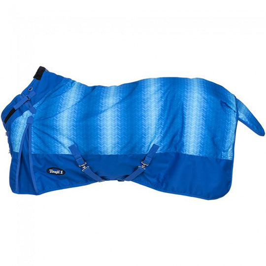 Tough1 1200D Royal Blue Chevron Turnout Sheet with Snuggit™ Neck