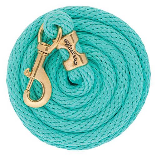 Weaver Leather Poly Lead Rope with Solid Brass Snap-Mint