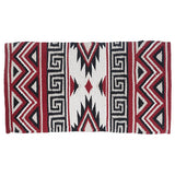 Tough 1 Mayan Navajo Wool Saddle Blanket- Red/Black/Taupe/White