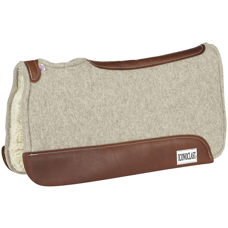 Tan Iconoclast Saddle Pad with Fleece Bottom
