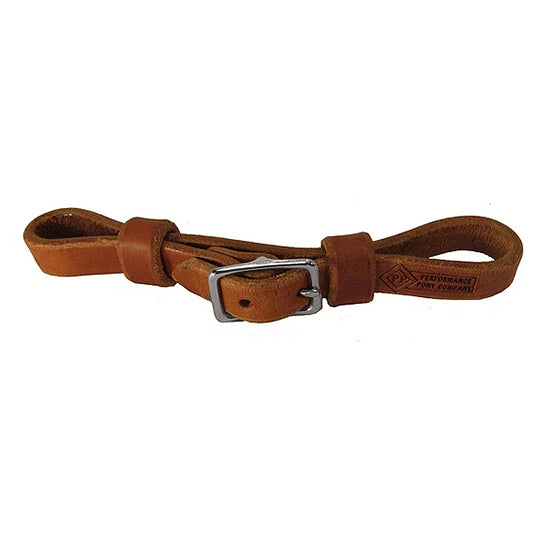 Performance Pony Leather Curb Strap