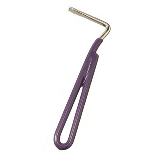 Tough 1 Hoof Pick with Purple Vinyl Coated Handle