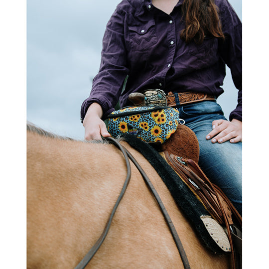 Schulz Equine Wild Sunflower Beat Bag Pommel Bag