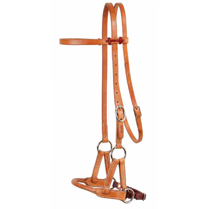 Professional's Choice Round Leather Nose Side Pull