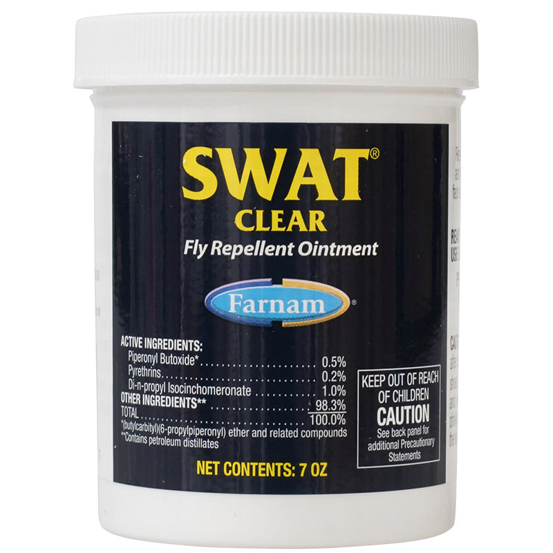 Farnam SWAT Clear Or Pink 7 Oz Ointment - Horse Fly Repellent & Insect Killer
