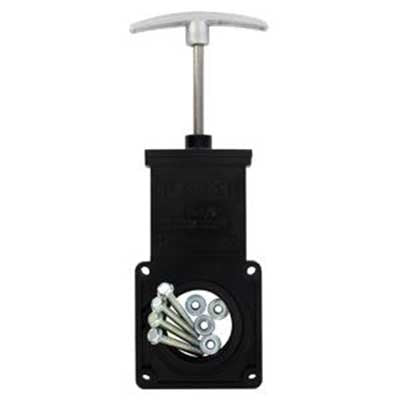 Waste Valve with Plastic Handle Kit, 1-1/2" Diameter, For Black and Grey
