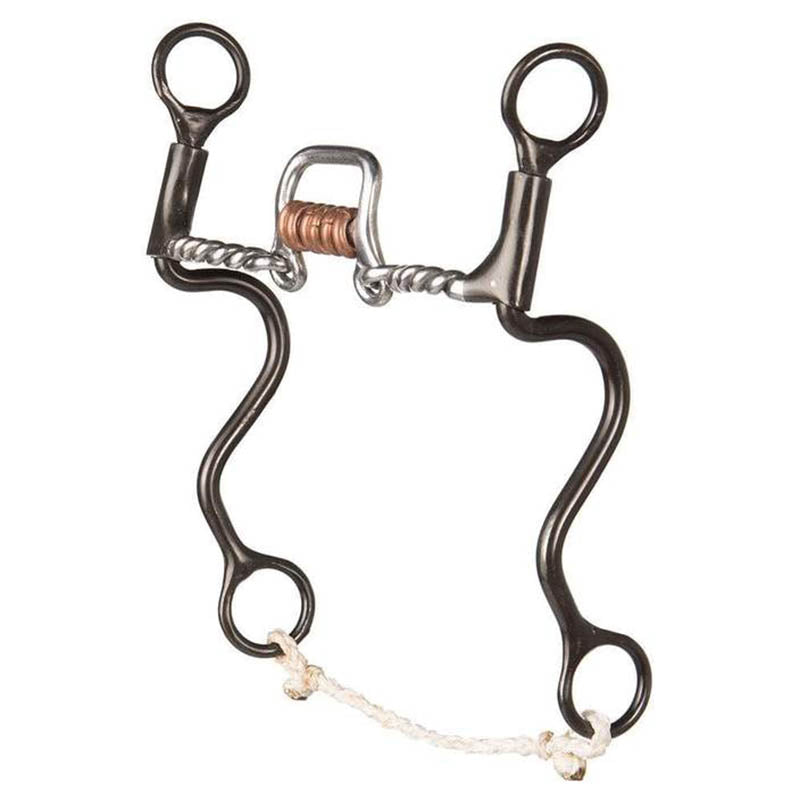 Dutton Bits Twisted Wire Angled Square Port Cavalry Bit