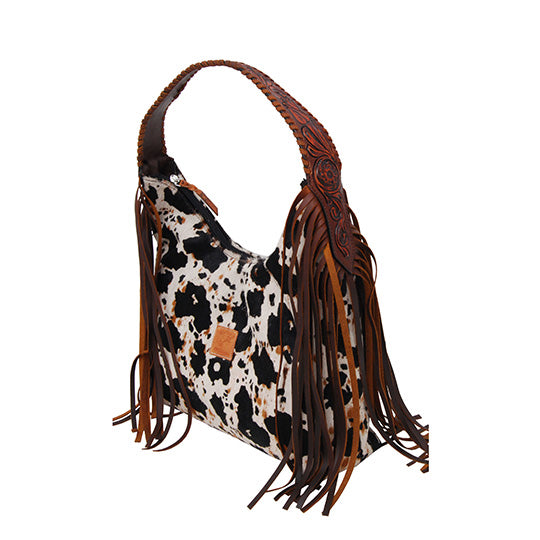 Rafter T Ranch Co Peppered Hide Hobo Bag