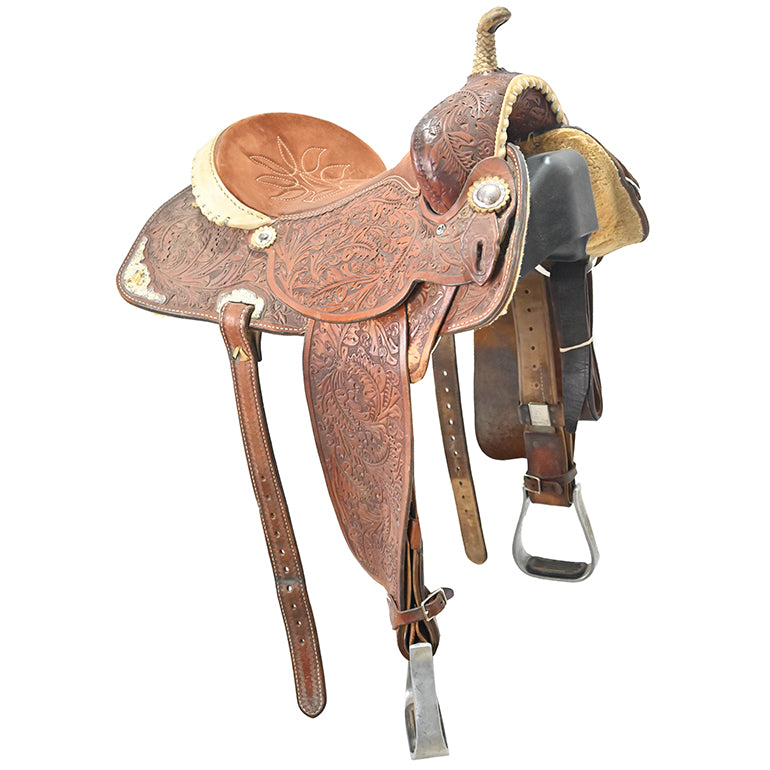 Used 14" Double J  Barrel Racing Saddle