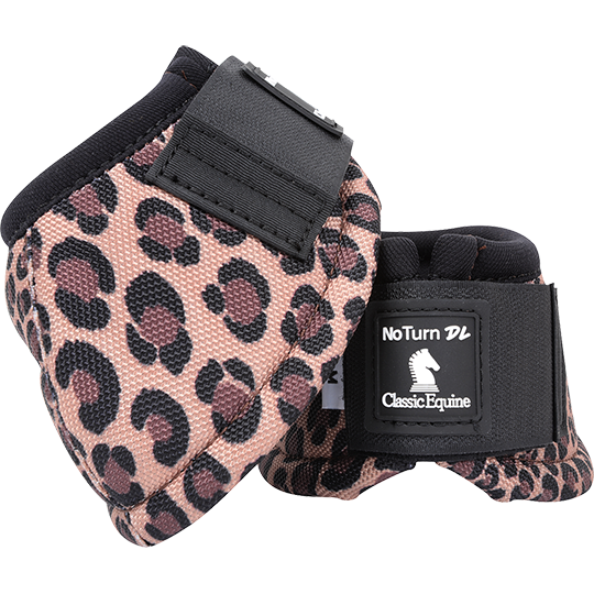 Classic Equine Dyno Turn Designer Bell Boot- Cheetah