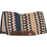 Classic Equine 3/4" ESP Contour Saddle Pad 34"x38"- Navy/Ice