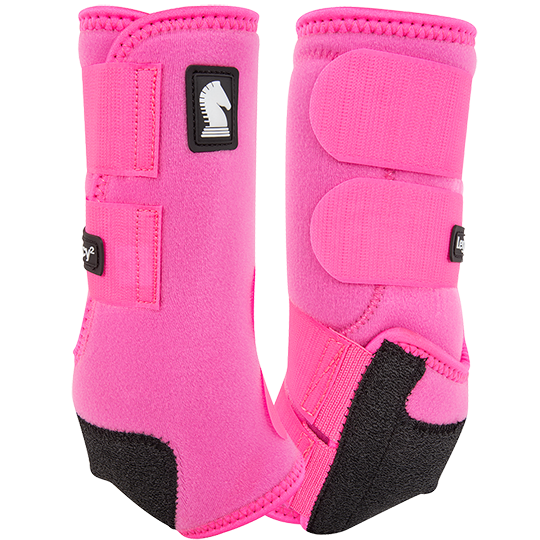 Classic Equine Legacy2 Hind Protective Boots- Hot Pink