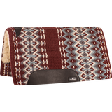 Classic Equine 1" Sensorflex Saddle Pad 34" X 38"- Burgundy/Blue