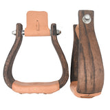 Nettles 2"  "The Chisholm" Flat Bottom Oversize All Purpose Wooden Stirrups