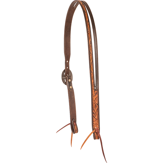 Cashel Two Tone Floral Split Ear Headstall