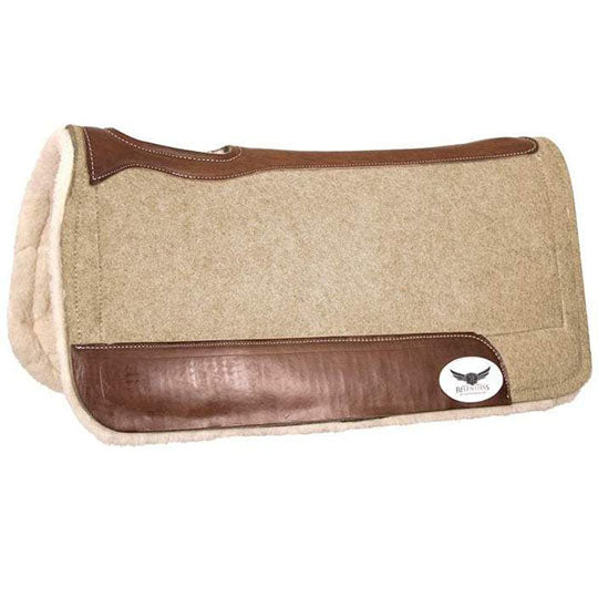 Relentless Trevor Brazile 1" Extreme Felt Gel Roper Saddle Pad 30" X 31"- Tan