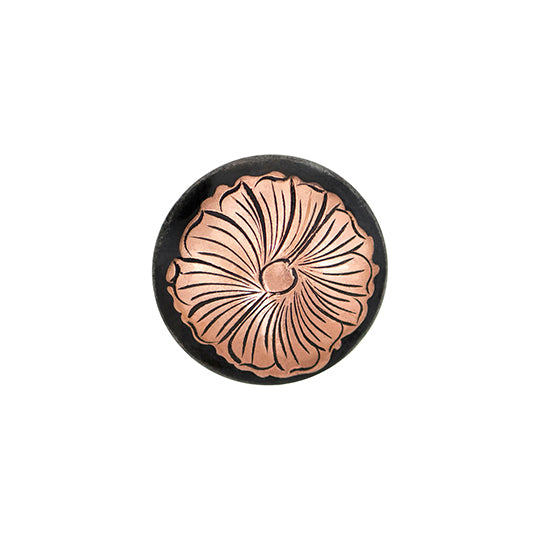 Partrade Desert Rose Concho Dark Grey Steel- 1-1/2"