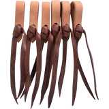Martin Saddlery 5/8" Harness Leather Waterloops with Latigo Ties- 6 Pack