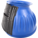 Cashel Blue Rubber Bell Boots with Velcro Closure