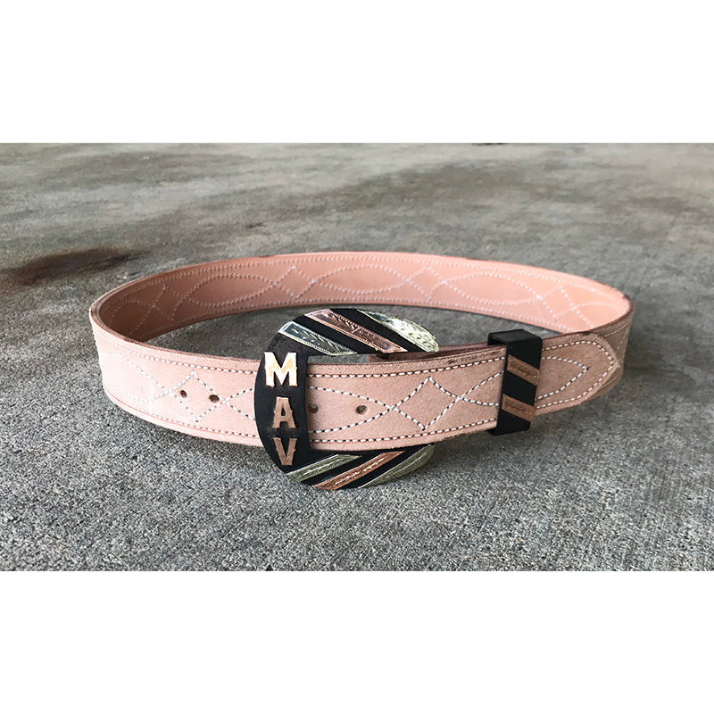 Coolhorse Leather 1 1/2" Gunslinger Roughout Belt- Pre-Made, Handmade in Amarillo, TX