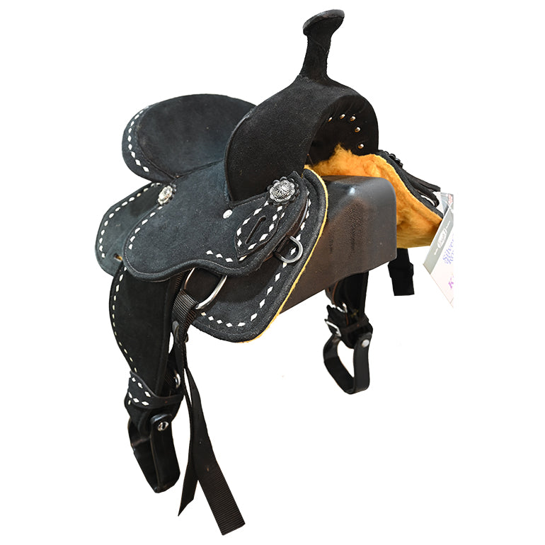 New! 10" Stratford Black Barrel Racing Saddle